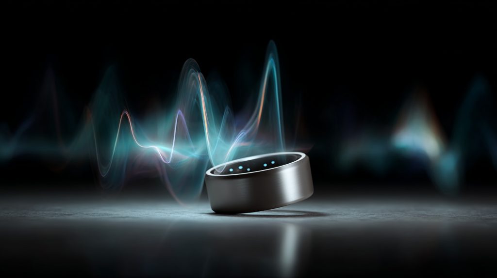 Oura Ring funding announcement showing the smart health tracking ring with biometric sensors that secured $900 million investment