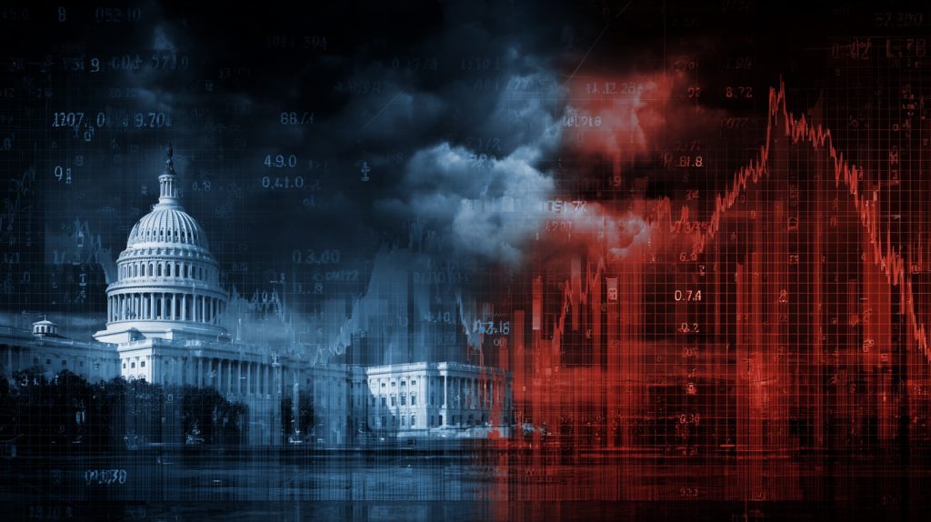 Trump China tariff announcement causes massive stock market decline with technology stocks plunging