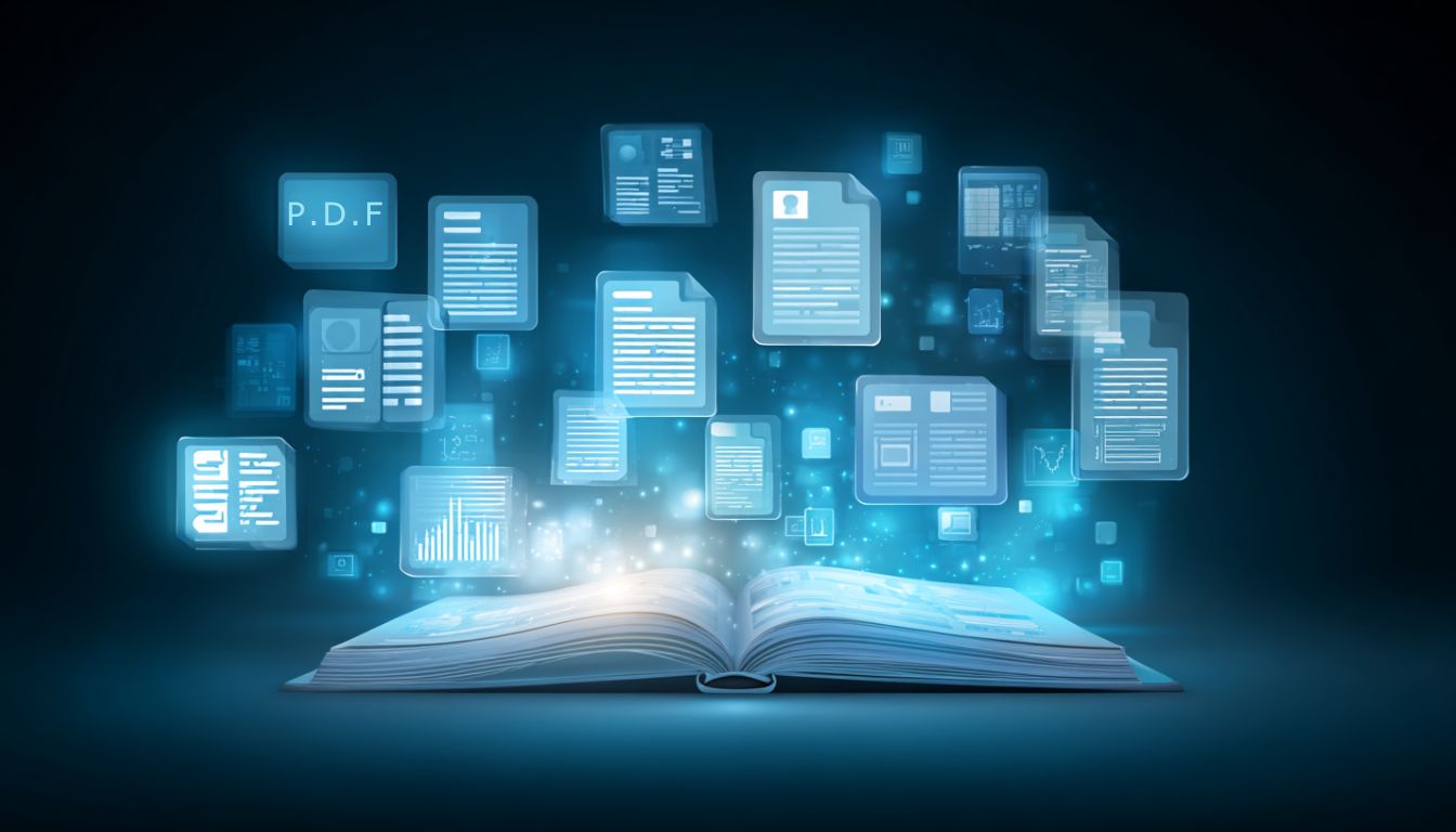NotebookLM Deep Research interface showing automated research workflow with multiple file types and AI-generated reports