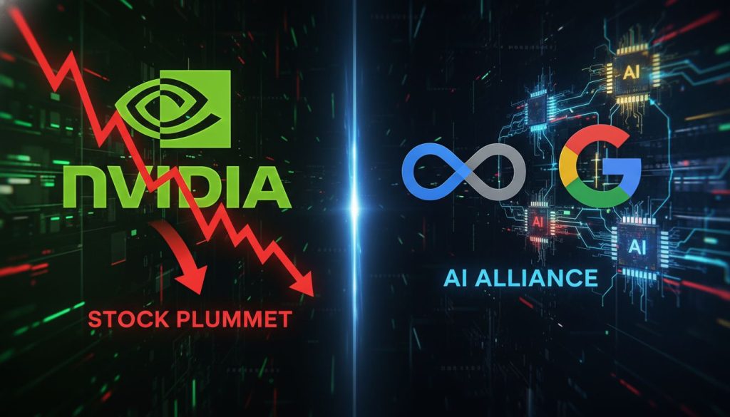 Nvidia shares fall as Meta partners with Google for AI chips in data centers