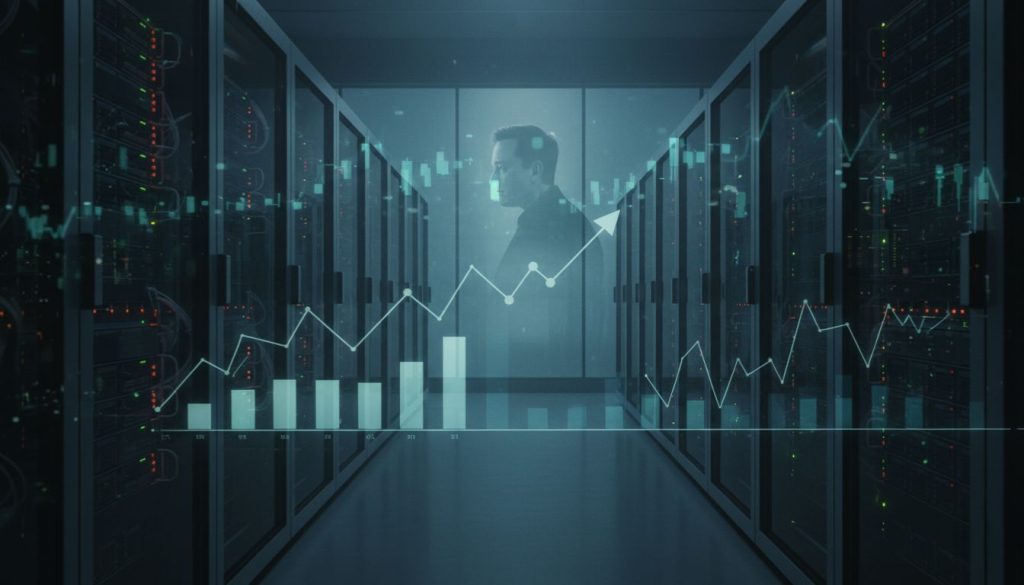 Data center servers illustrating the xAI funding round and the surge in AI investment capital