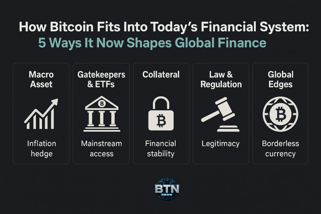 How Bitcoin Fits Into Today’s Financial System: 5 Ways It Now Shapes Global Finance