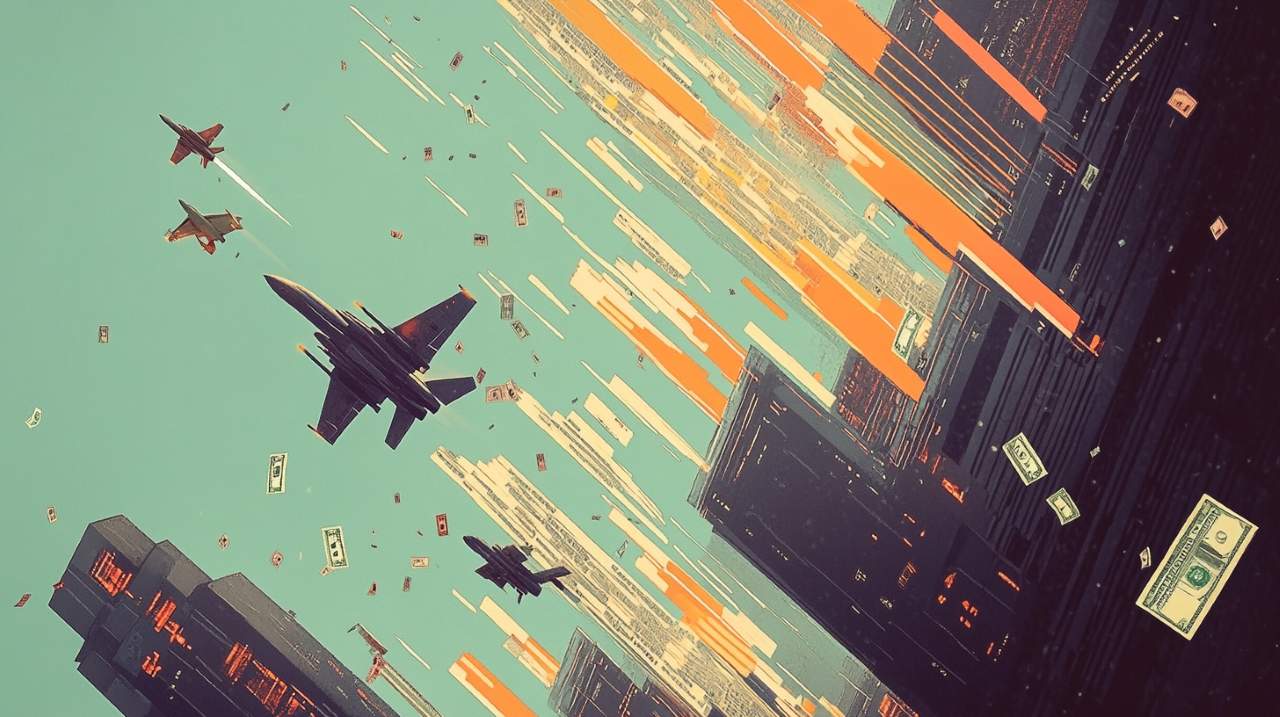 military spending spikes defense stocks