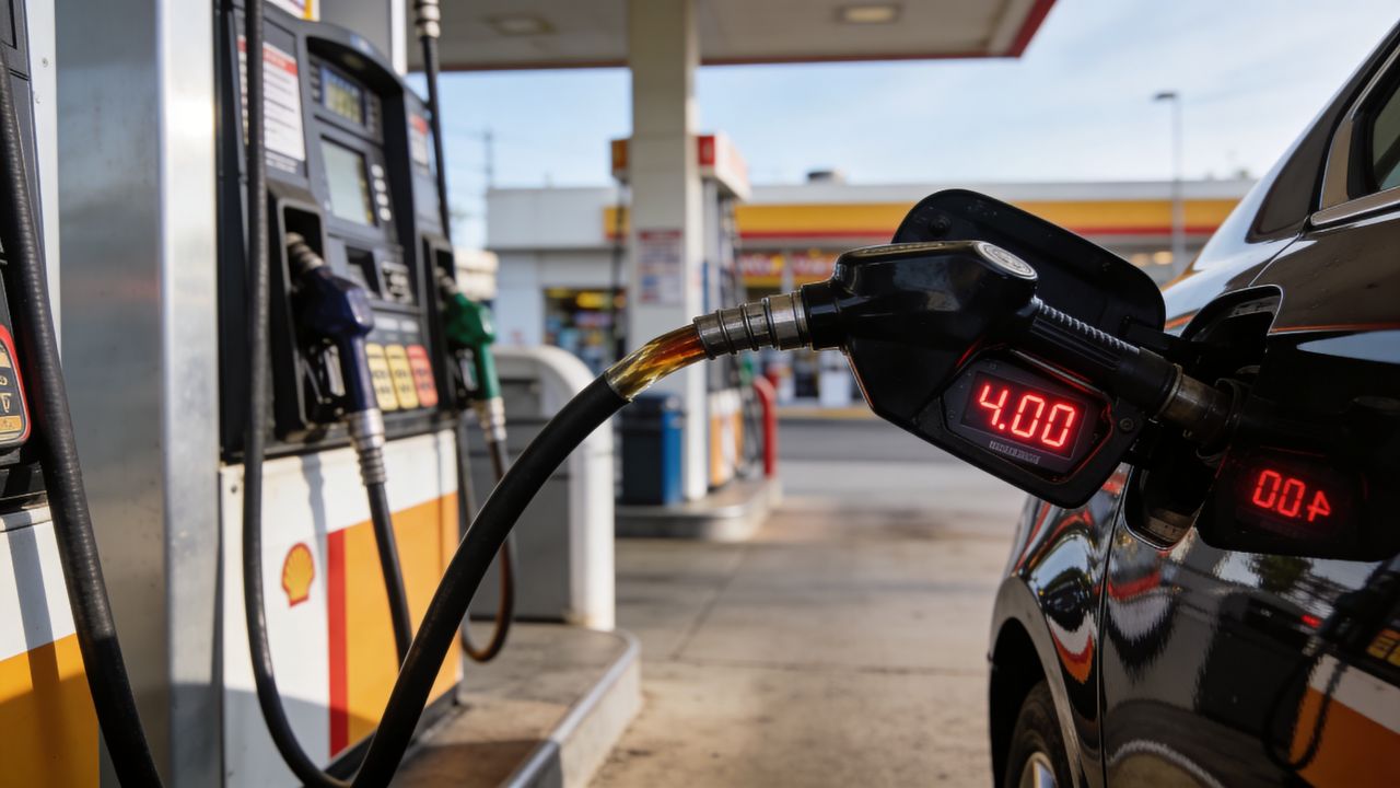 Gas is 4 dollars a gallon