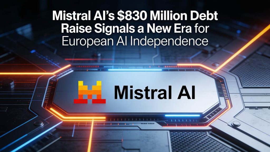 Mistral AI's $830 Million Debt Raise Signals a New Era for European AI
