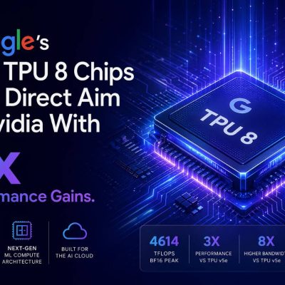 Google’s New TPU 8 Chips Take Direct Aim at Nvidia With 3x Performance Gains