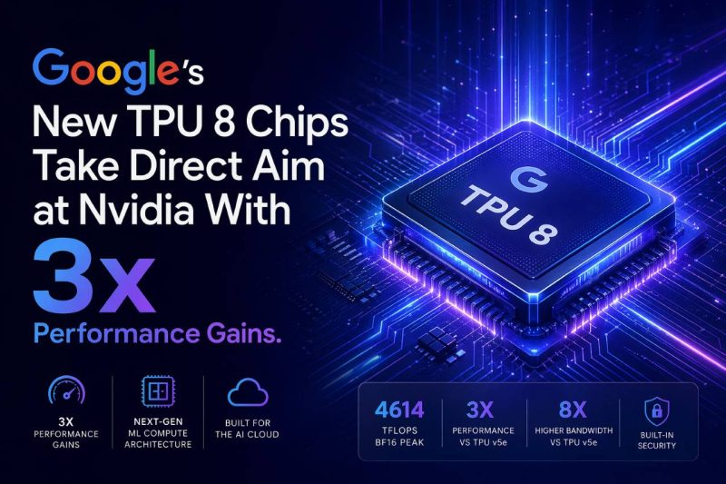 Google’s New TPU 8 Chips Take Direct Aim at Nvidia With 3x Performance Gains