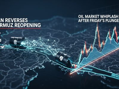 Iran Reverses Hormuz Reopening, Setting Up Oil Market Whiplash After Friday's Plunge