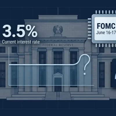 Federal Reserve FOMC June 2026 meeting dashboard with interest rate and inflation indicators